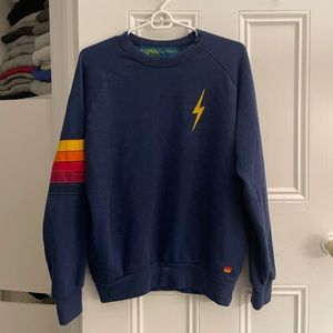 Aviator Nation Bolt Detail Crew Sweatshirt